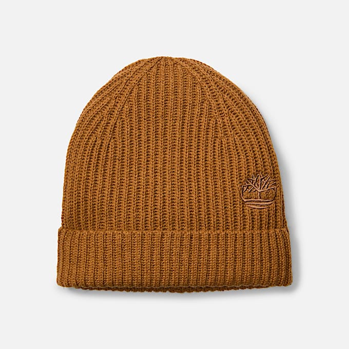 Wool Blend Beanie in Yellow - 1
