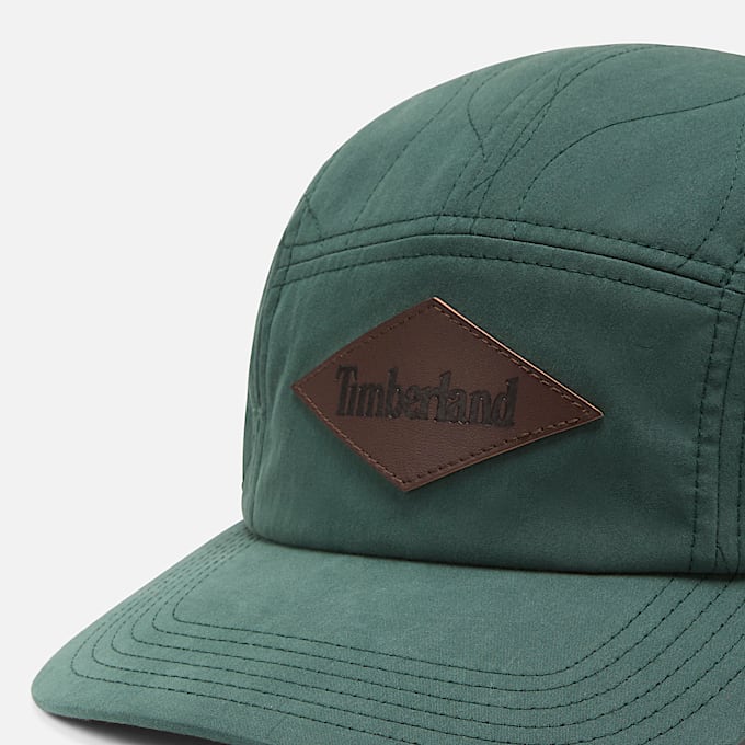 Overstitch Baseballcap in Dunkelgrün