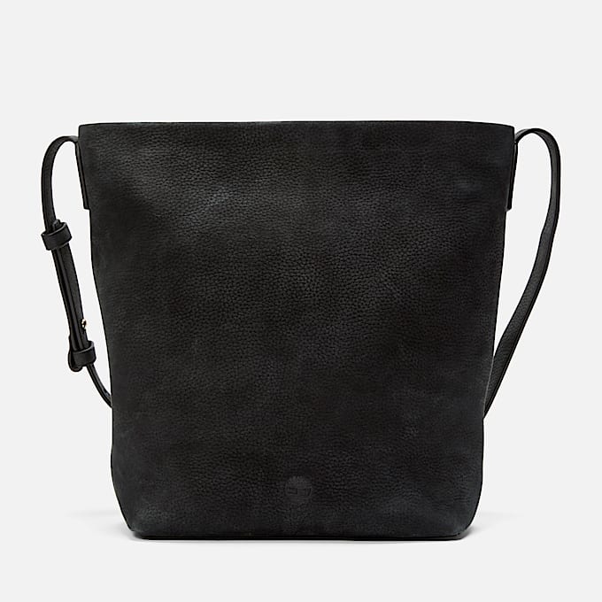 Soft Leather Sling Bag in Black - 1