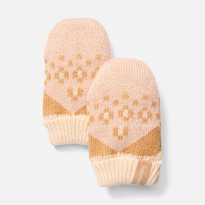 Fair-Isle-Set für Kinder in Pink