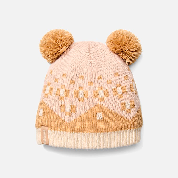 Fair-Isle-Set für Kinder in Pink