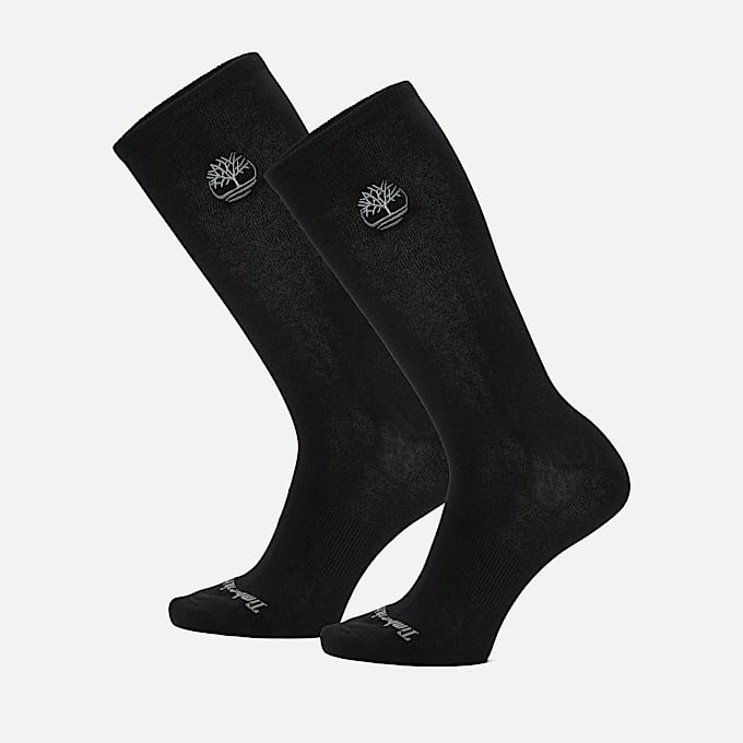 Leichte Timberland® Crew Thermosocken im 2er-Pack für Damen in Schwarz - 1