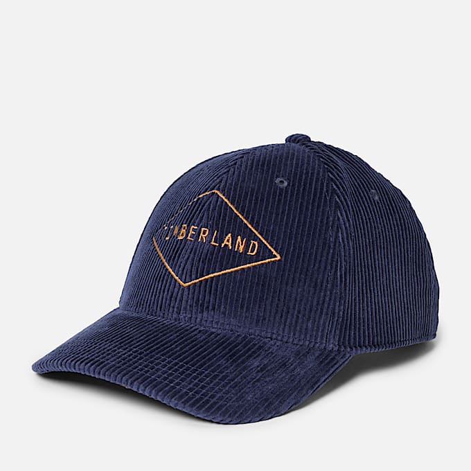 Baseballcap aus Cord in Dunkelblau - 1