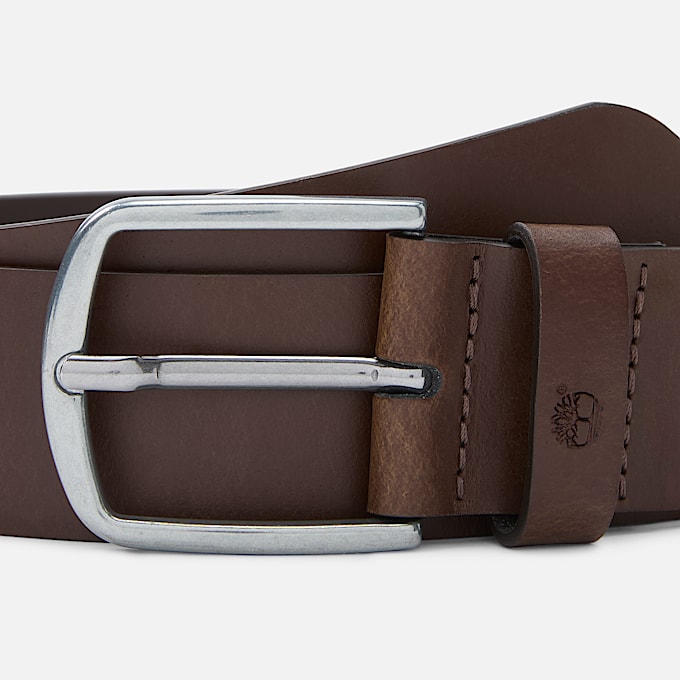 Bluff Point Leather Belt in Brown