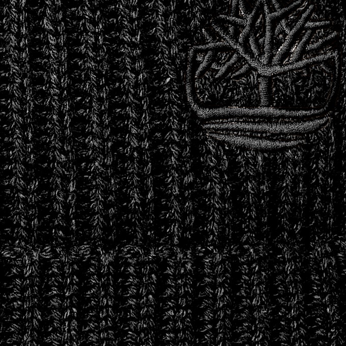 Bonnet en laine mélangée en noir