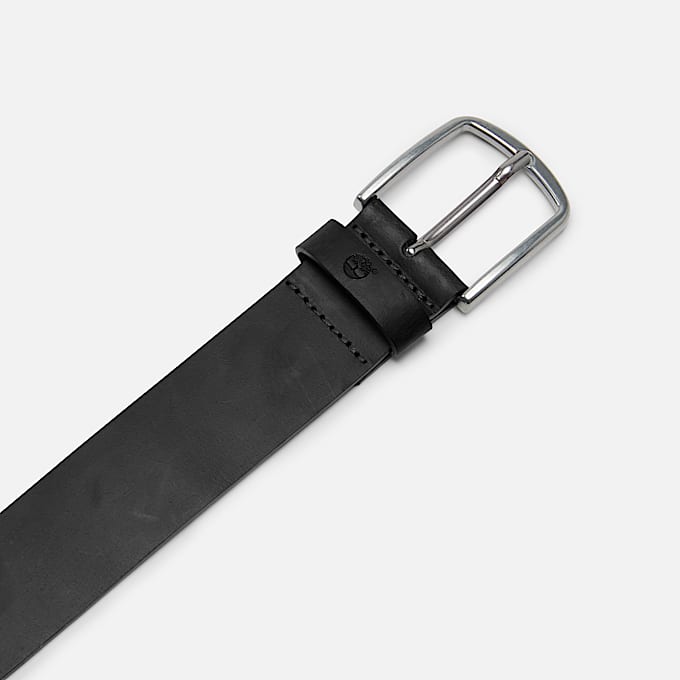 Bluff Point Leather Belt in Black