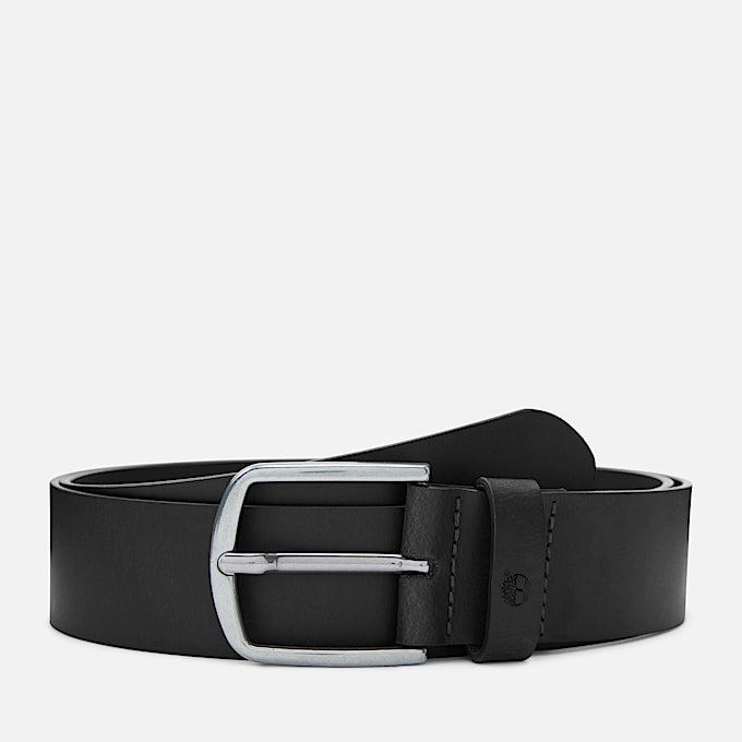 Bluff Point Leather Belt in Black - 1