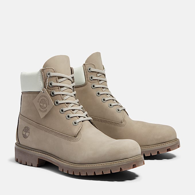 Botas 6-Inch Timberland® Premium impermeables para hombre en gris oscuro