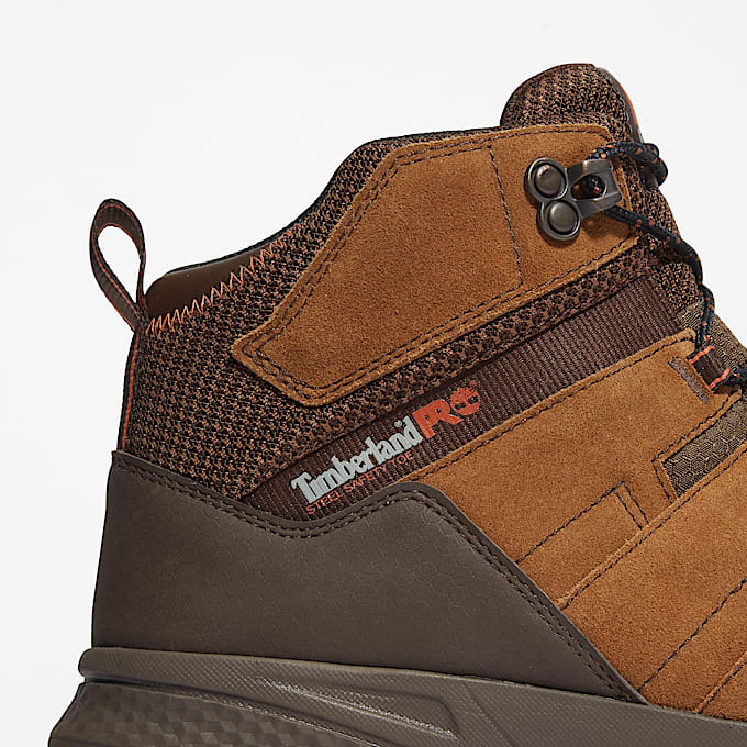 Bottine de travail à bout en acier Switchback pour homme en marron