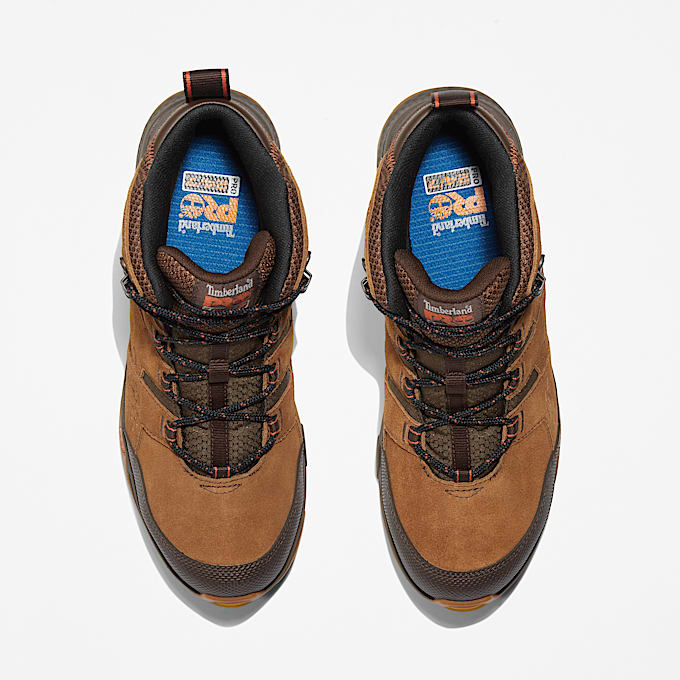 Bottine de travail à bout en acier Switchback pour homme en marron
