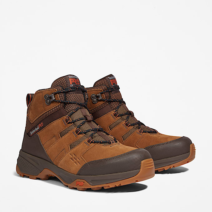 Bottine de travail à bout en acier Switchback pour homme en marron