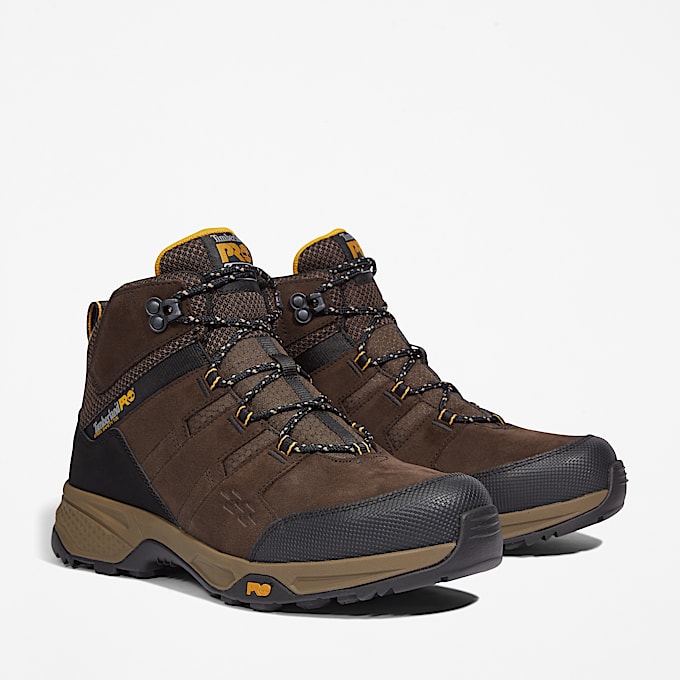 Bottine de travail à bout en acier Switchback pour homme en marron
