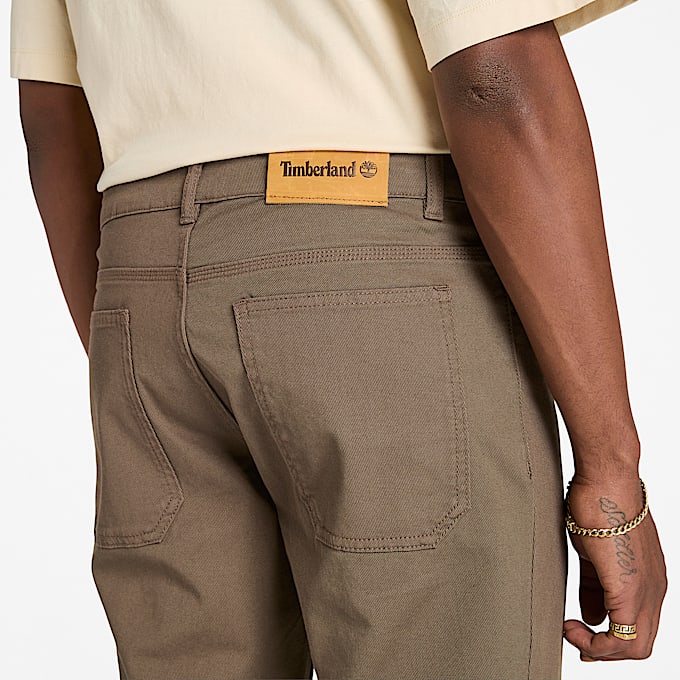 Pantalon Sandown à 5 poches pour homme en marron