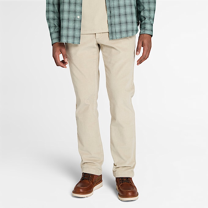Pantaloni in Velluto a Coste Claremont da Uomo in grigio - 1