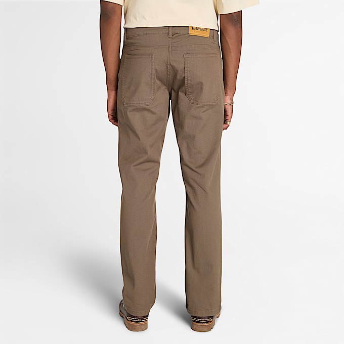 Pantalon Sandown à 5 poches pour homme en marron