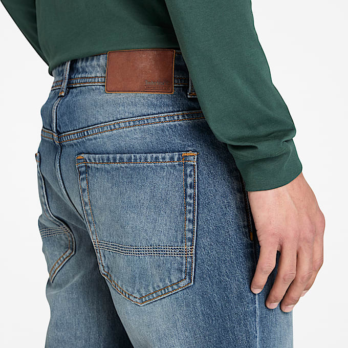 Schmal geschnittene Sandown Jeans für Herren in Dunkelblau