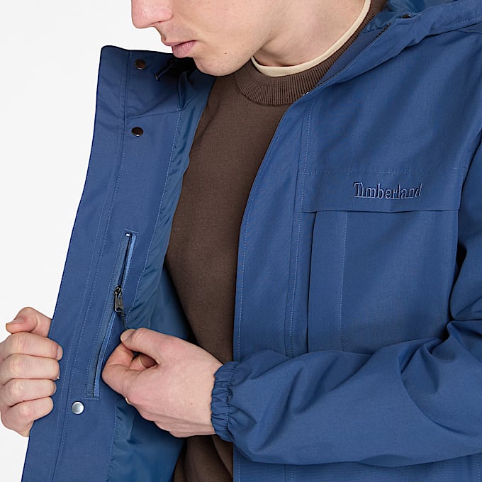 Veste imperméable Benton pour homme en bleu foncé