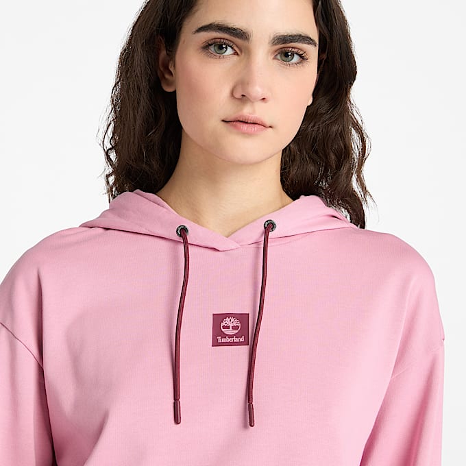 Felpa Girocollo con Rovescio Spazzolato Exeter River da Donna in rosa