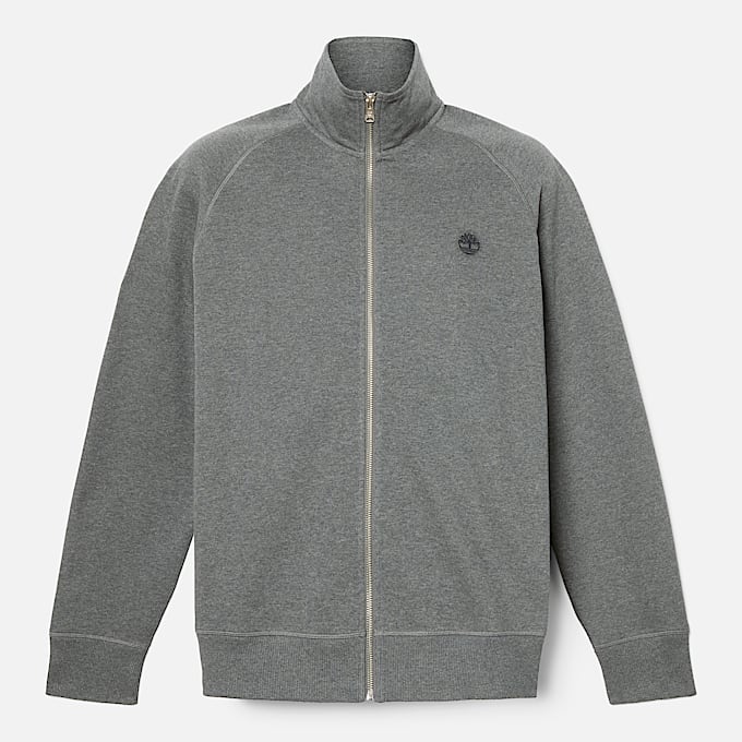Sweat à col cheminée Exeter River pour homme en gris foncé