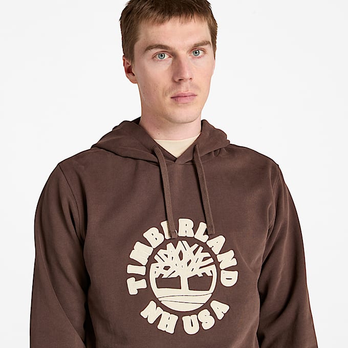 Holiday Hoodie mit Grafik für Herren in Braun