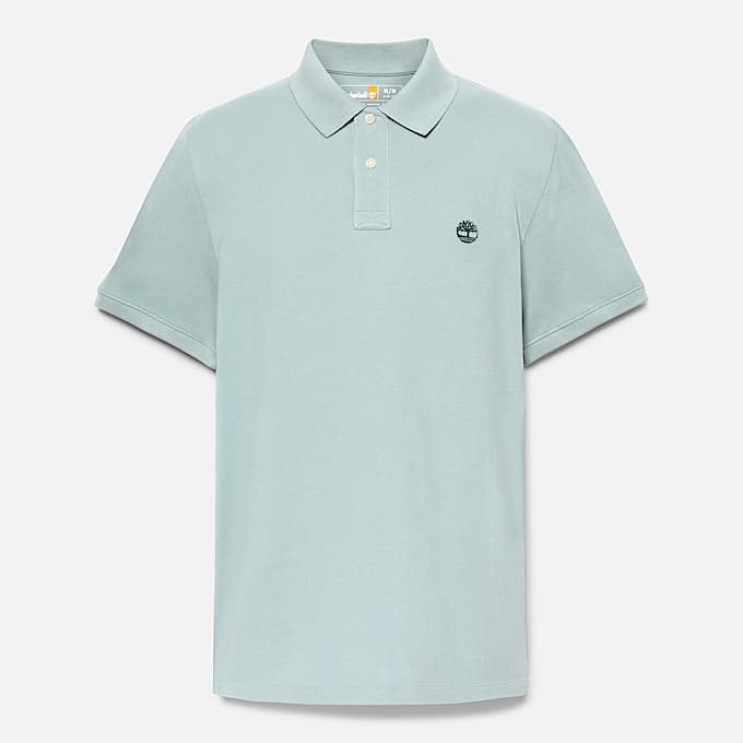 Millers River Pique Short-Sleeve Polo for Men in Grey