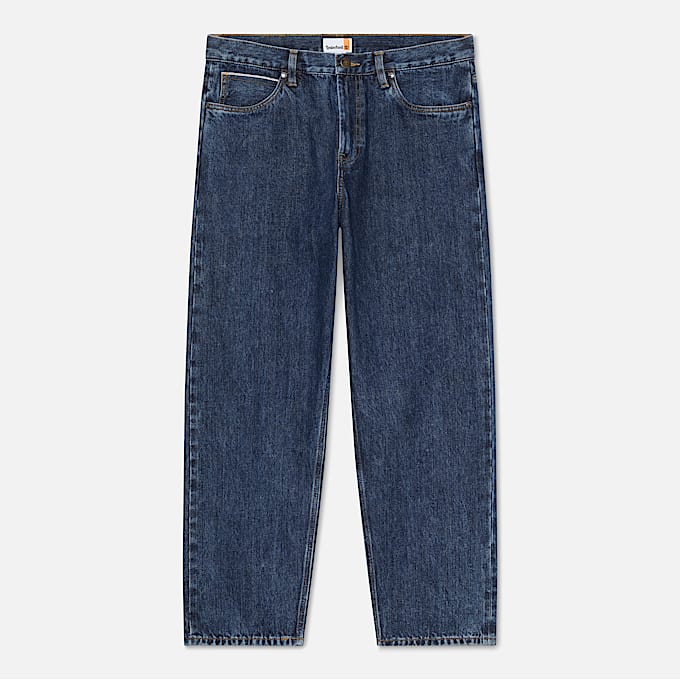Jean Selvedge pour homme en bleu foncé