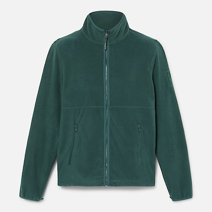 Polarfleece met volledige rits voor heren in donkergroen