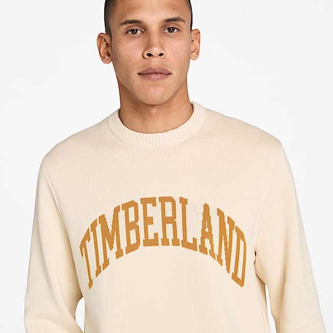 Timberland® Pullover mit Grafik für Herren in Beige