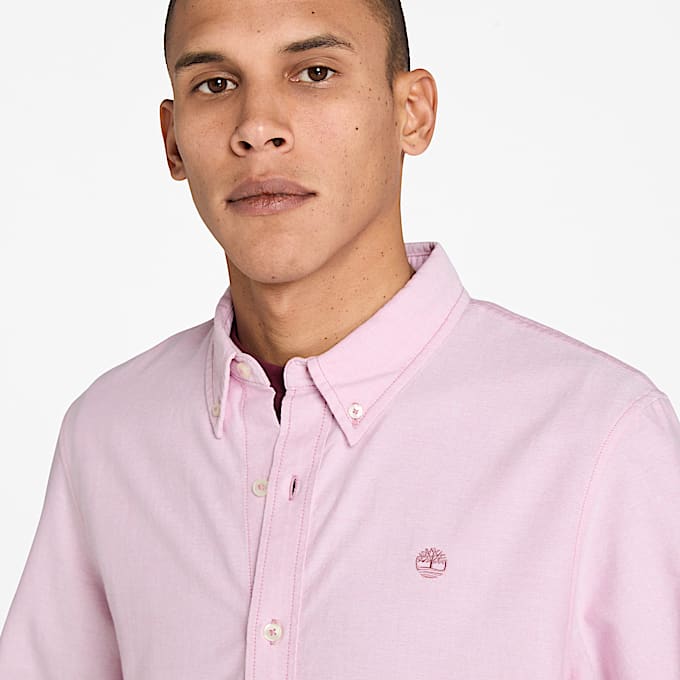 Chemise oxford pour homme en rose