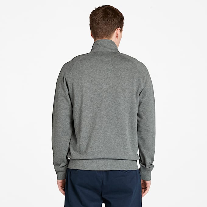 Sweat à col cheminée Exeter River pour homme en gris foncé