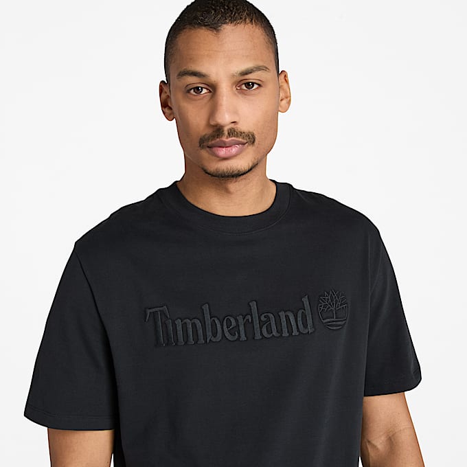 T-shirt à manches courtes Hampton pour homme en noir