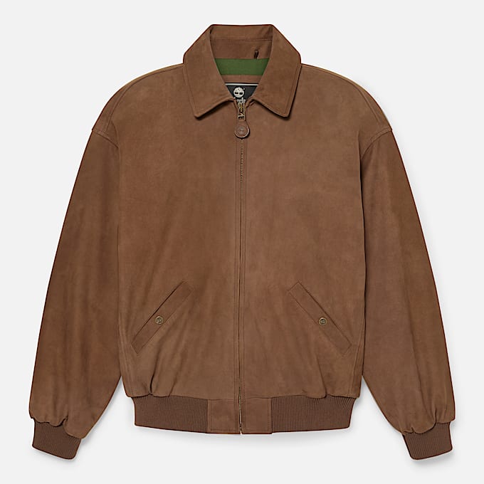 All Gender Limited Release Re-Issue Leather Bomber Jacket in Brown