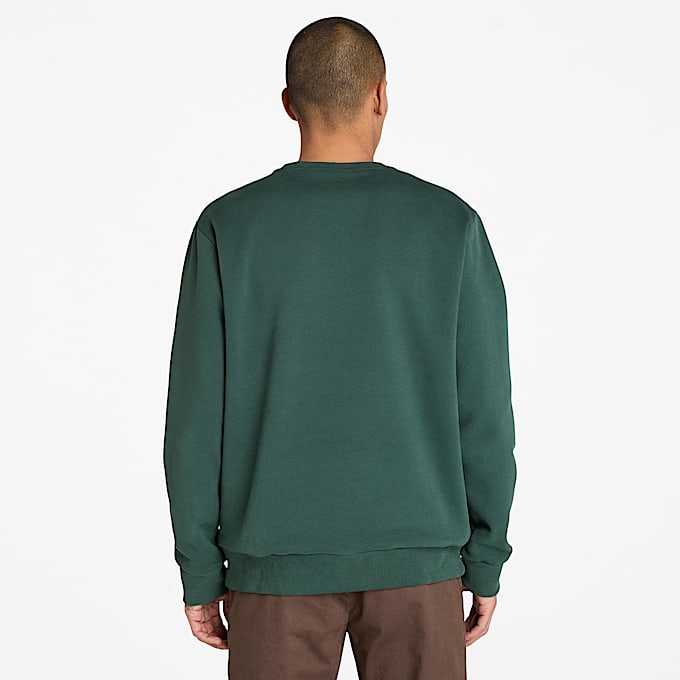 Hampton Sweatshirt met ronde hals voor heren in donkergroen