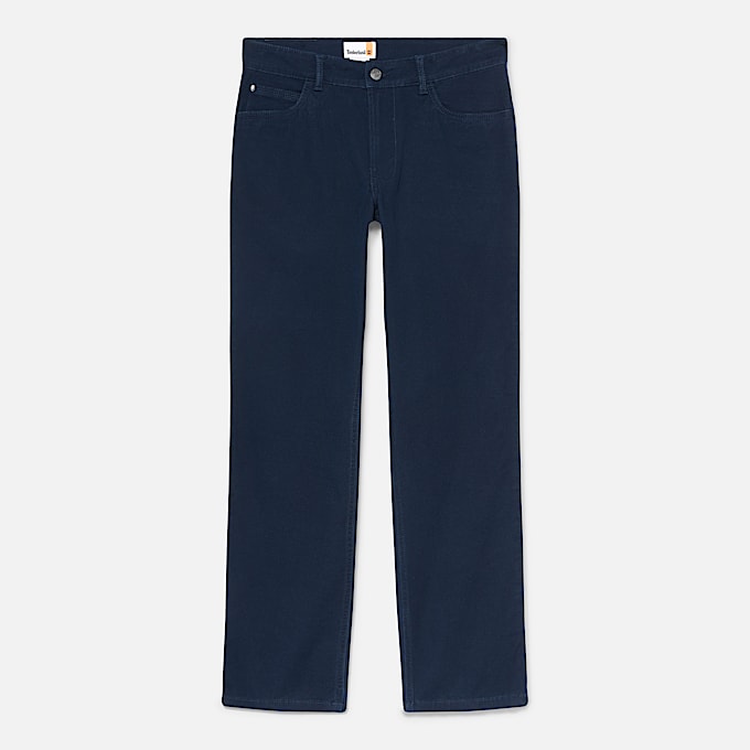 Pantalon Sandown à 5 poches pour homme en bleu foncé