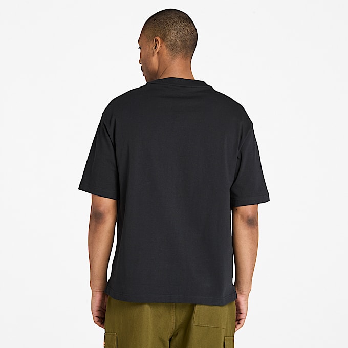 Dunstan River T-shirt met korte mouwen voor heren in zwart