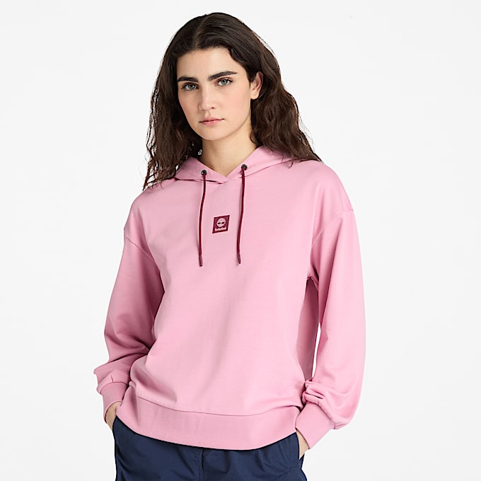 Exeter River Brushedback Crewneck Sweatshirt for Women in Pink - 1