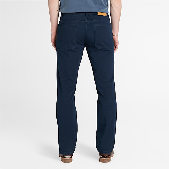 Pantalon Sandown à 5 poches pour homme en bleu foncé