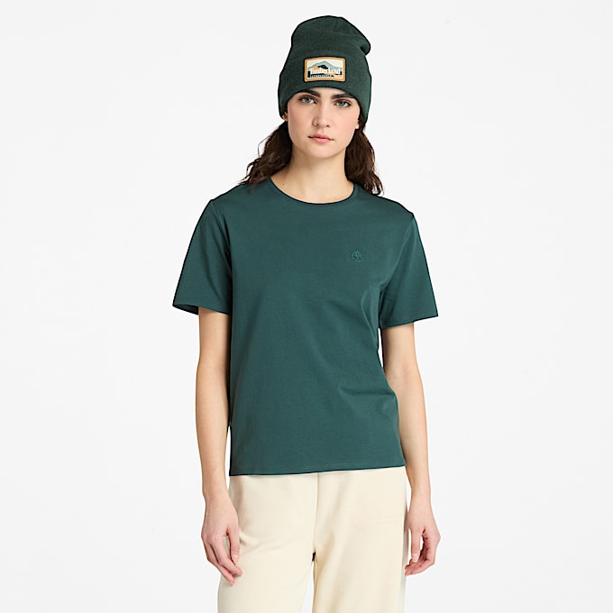 Dunstan Kurzarm-T-Shirt für Damen in Dunkelgrün - 1