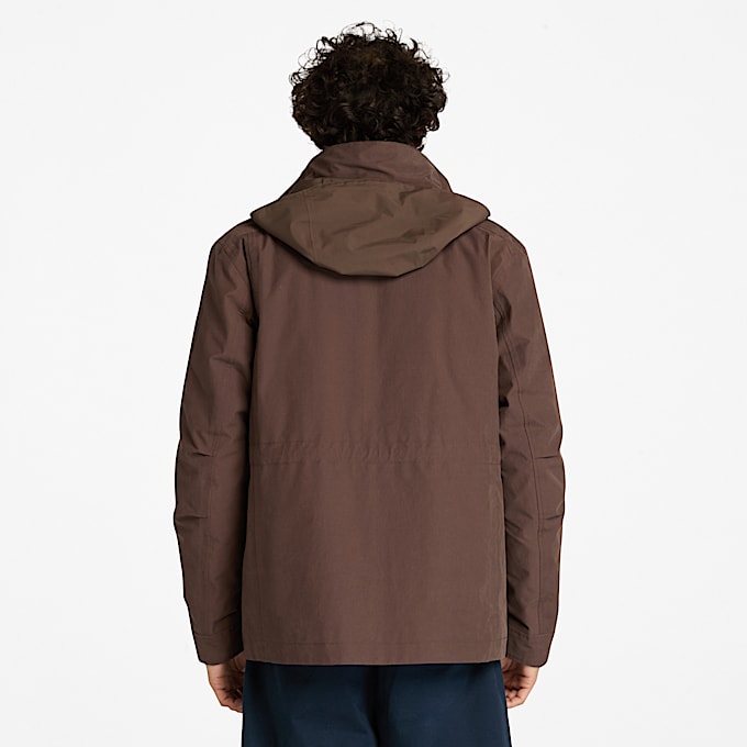 Veste imperméable 3-en-1 Abington pour homme en marron
