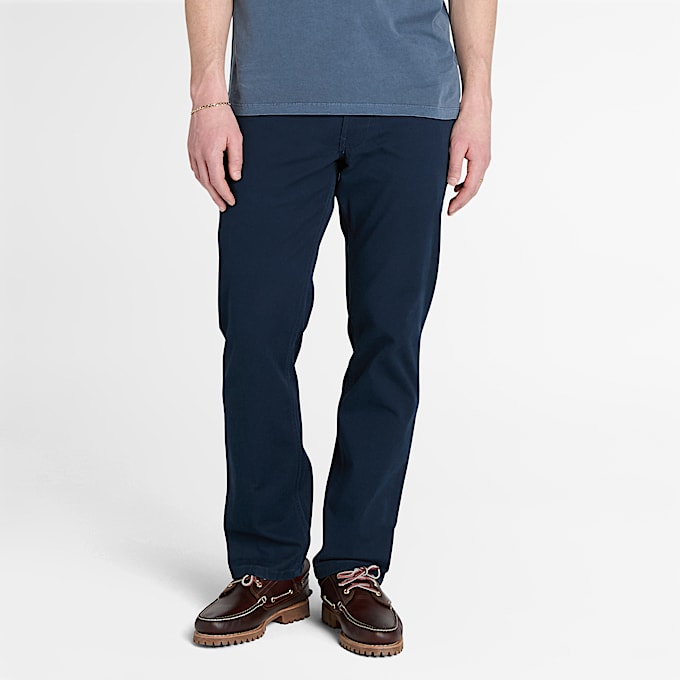 Pantalon Sandown à 5 poches pour homme en bleu foncé - 1