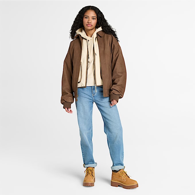 Hochflorige Fleeceweste für Damen in Beige