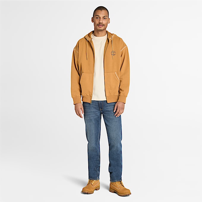 Timberland® 10061 Kapuzenpullover mit Reißverschluss für Herren in Gelb