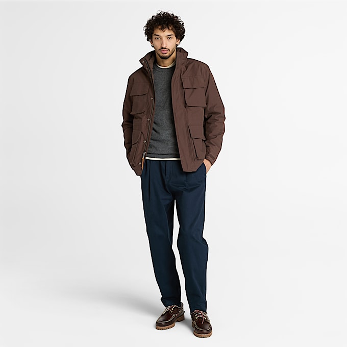 Veste imperméable 3-en-1 Abington pour homme en marron