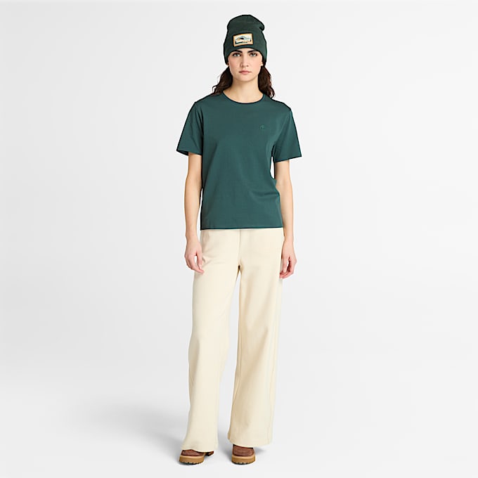 Dunstan Kurzarm-T-Shirt für Damen in Dunkelgrün