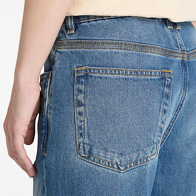 Rechte Denim Broek voor dames in blauw