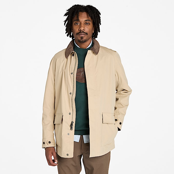 Wasserdichte Wenham Barn-Jacke für Herren in Beige - 1