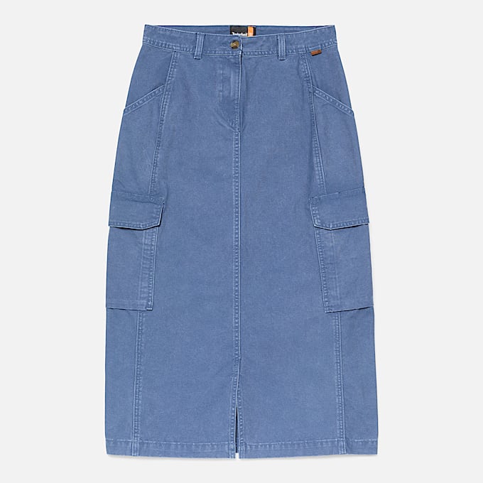 Jupe cargo pour femme en bleu foncé