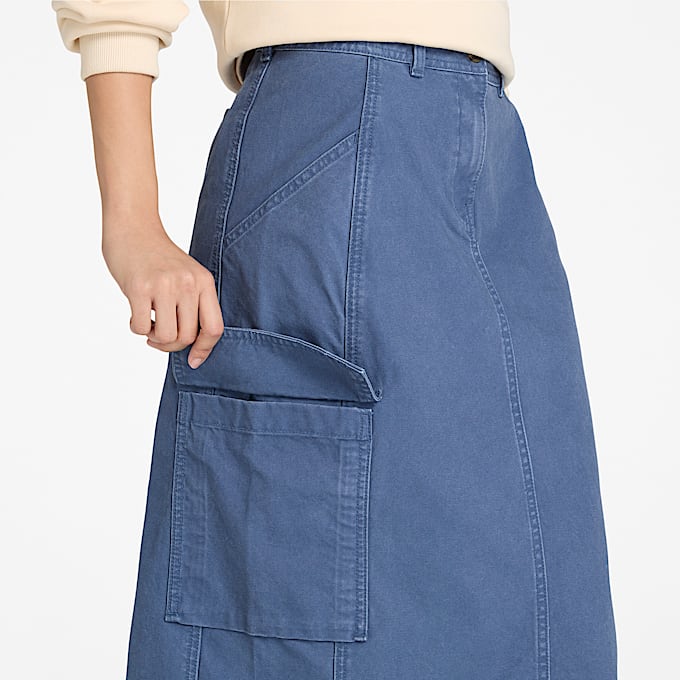 Jupe cargo pour femme en bleu foncé