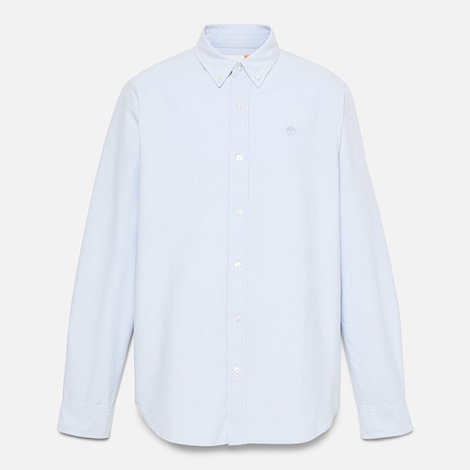 Camisa a Rayas Oxford para hombre en azul