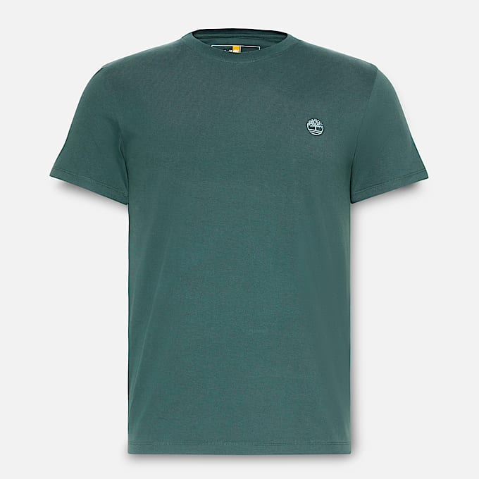 Dunstan River Kurzarm-T-Shirt für Herren in Dunkelgrün